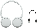 Sony WH-CH520 Wit + BlueBuilt Quick Charge Oplader met Usb A Poort 18W Zwart null