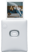 Fujifilm Instax Square Link White + Fujifilm Instax Film Square WW1 (10 stuks) voorkant