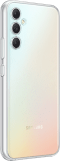 Samsung Galaxy A34 Soft Case Back Cover Transparant rechterkant