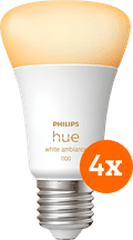 Philips Hue White Ambiance E27 1100lm 4-pack Main Image