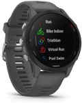 Garmin Forerunner 255 Donkergrijs linkerkant
