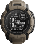 Garmin Instinct 2X Solar Tactical Edition Bruin voorkant
