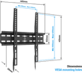 BlueBuilt Vaste Muurbeugel 32" - 50" Zwart visual Coolblue 1
