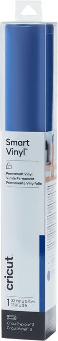 Cricut Smart Vinyl Permanent Blue 33x91cm Main Image