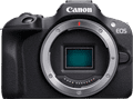 Canon EOS R100 Schwarz + RF-S 18-45mm + RF-S 55-210mm vorne