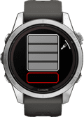 Garmin Fenix 7S Pro Solar Zilver 42mm voorkant