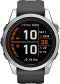 Garmin Fenix 7S Pro Solar Zilver 42mm voorkant