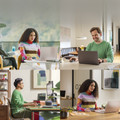 Logitech MX Anywhere 3S Compact Zwart product in gebruik