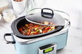 GreenPan Elite Slowcooker Blue Haze 6 Liter product in gebruik