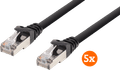 BlueBuilt Netwerkkabel FTP CAT6 2 meter Zwart 5-Pack Main Image