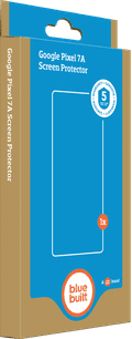BlueBuilt Google Pixel 7A Panzerglas verpackung