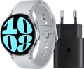 Samsung Galaxy Watch 6 Zilver 44mm + Samsung Oplader Main Image
