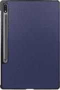 Just in Case Smart Tri-Fold Samsung Galaxy Tab S9/S9 FE/S10 FE Book Case Blue back