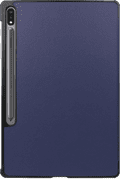 Just In Case Smart Tri-Fold Samsung Galaxy Tab S9 / S9 FE Book Case Blue back