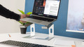 BlueBuilt Fixed Laptop Stand 10 - 17 Inches product in use