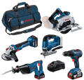 Bosch Professional 5 Toolkit 18 V 0615990N39 Set Combiné Main Image