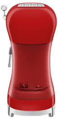 SMEG ECF02RDEU Rood + koffiemolen achterkant