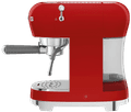 SMEG ECF02RDEU Rood + koffiemolen rechterkant