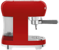 SMEG ECF02RDEU Rood + koffiemolen linkerkant
