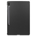 Just in Case Tri-Fold Samsung Galaxy Tab S10 Plus / S9 Plus / S9 FE Plus Book Case Black front