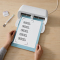 Cricut Printable Sticker Paper White (8 Sheets) product in use