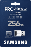 Samsung microSDXC PRO Ultimate 256GB 130MB/s + USB Reader null