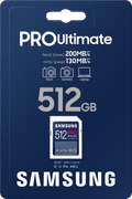 Samsung PRO Ultimate 512GB (2023) SDXC packaging