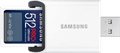 Samsung SDXC PRO Ultimate 512GB 130MB/s + USB Reader product in use