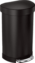 Simplehuman Trash Can Liner Pocket Semi Round 45L Black right side