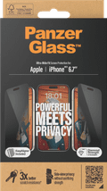 PanzerGlass Ultra-Wide Fit Apple iPhone 15 Plus Privacy Screen Protector Glass packaging