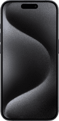 Apple iPhone 15 Pro 128GB Black Titanium voorkant