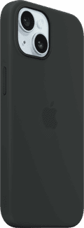 Apple iPhone 15 Back Cover met MagSafe Zwart achterkant