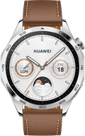 Huawei Watch GT 4 Zilver/Bruin 46mm voorkant