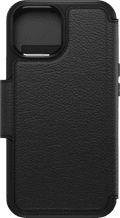 Otterbox Strada Apple iPhone 15 Book Case Leer Zwart Met MagSafe achterkant