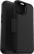 Otterbox Strada Apple iPhone 15 Book Case Leer Zwart Met MagSafe rechterkant