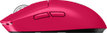 Logitech G PRO X Superlight 2 LIGHTSPEED Wireless Gaming Mouse Magenta left side