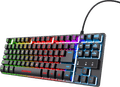 Trust GXT833 Thado TKL Gaming Toetsenbord Qwerty Zwart rechterkant