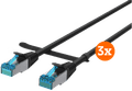 BlueBuilt Network Cable STP CAT6 0.5 Meter Black 3-pack Main Image