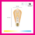 WiZ Smart Filament lamp Edison 4-pack - Warm tot Koelwit Licht - E27 null