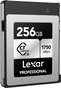 Lexar Professional SILVER 256GB CFexpress Type B left side