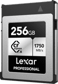 Lexar Professional SILVER 256GB CFexpress Type B right side