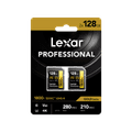 Lexar Professional SDXC 1800x GOLD 128GB 280MB/s - Duo-Pack packaging