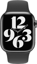 BlueBuilt Siliconen Bandje Zwart voor Apple Watch 40/41/42 mm detail