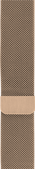 BlueBuilt Milanees Bandje Goud voor Apple Watch 40/41/42 mm achterkant