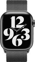 BlueBuilt Milanees Bandje Zwart voor Apple Watch 44/45/46 mm detail