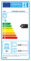 AEG BSE792280M SteamPro energy label