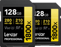 Lexar Professional SDXC 1800x GOLD 128GB 280MB/s - Duo-Pack Main Image