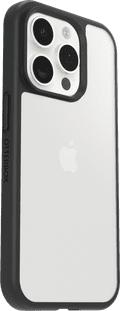 Otterbox React Apple iPhone 15 Pro Back Cover Transparant/Zwart rechterkant