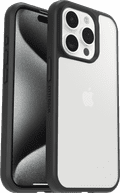 Otterbox React Apple iPhone 15 Pro Back Cover Transparant/Zwart rechterkant