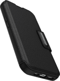 Otterbox Strada Apple iPhone 15 Book Case Leer Zwart Met MagSafe rechterkant